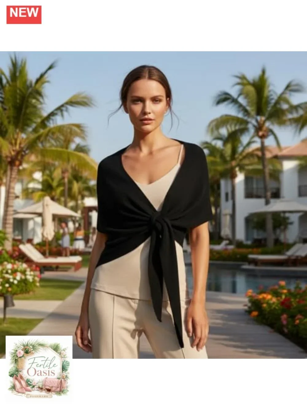 Women's Pashmina Shawl Wrap Knitted Poncho Cardigan Cape Sweater
